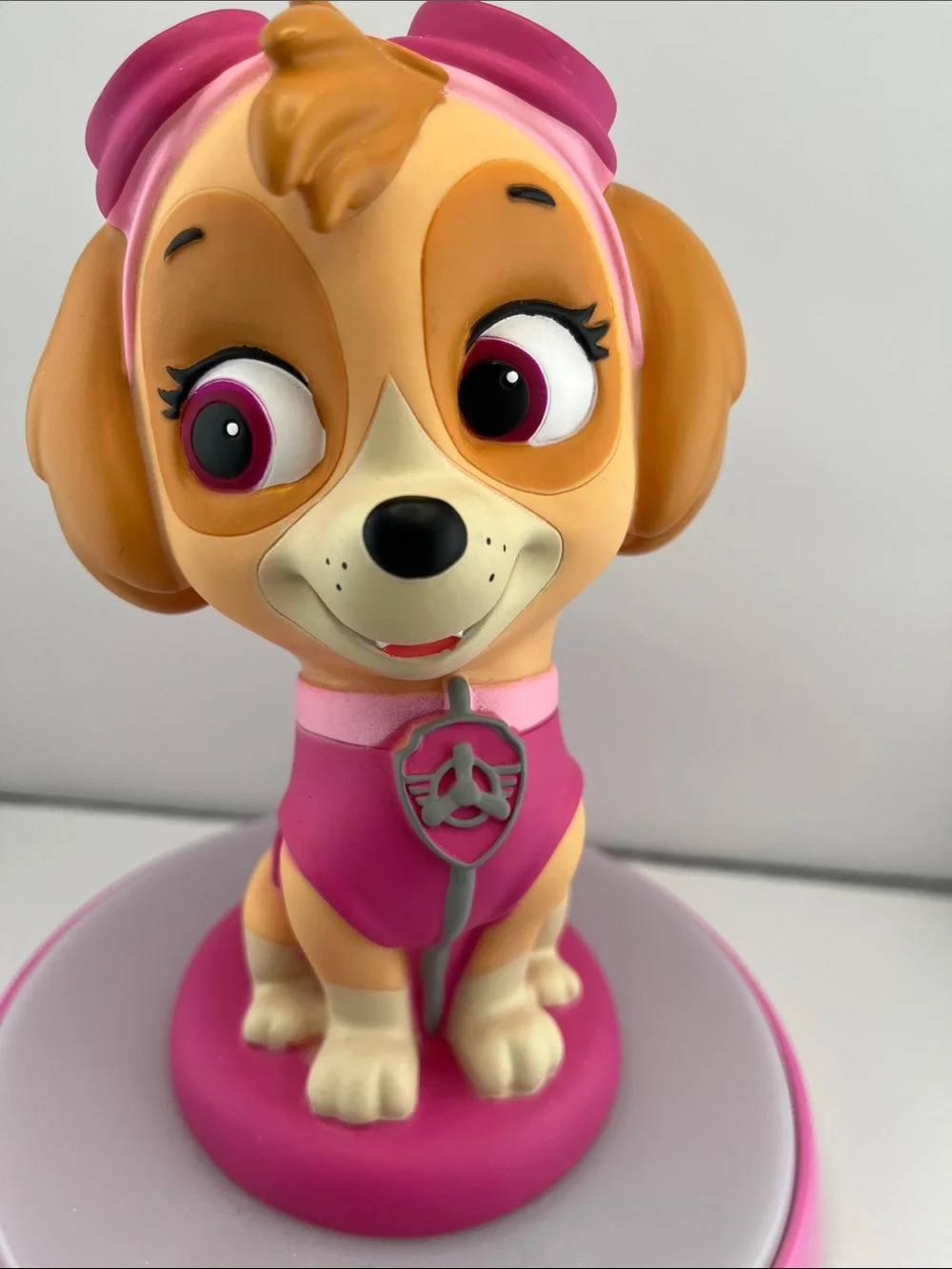 Paw Patrol Skye Pink and Cream Figure Night Light